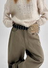 Lutats Layered Fur Belt