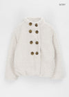 Delaming Double-button Fur Jacket