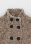 Delaming Double-button Fur Jacket