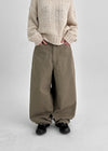 Etner Fleece Balloon Wide Pants