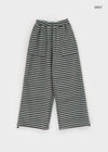 Attle Stripe Fleece Banding Pants