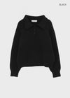 Horn Button Collar Knit