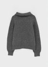 Horn Button Collar Knit