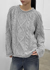 Fallet Cable Loose Fit Knit (34% Wool)