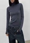 Chemian Fleece Striped Turtleneck Fleece