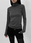 Chemian Fleece Striped Turtleneck Fleece