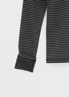 Chemian Fleece Striped Turtleneck Fleece