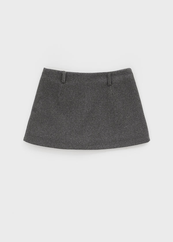 Praline Wool Mini Skirt Pants