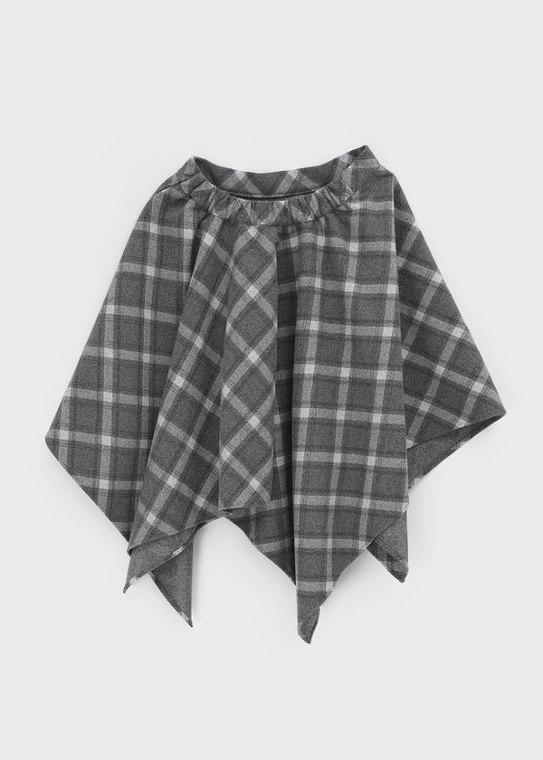 Redding Checkered Unbalanced Wool Midi skirt