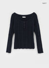 Rivenn Cable Henley Neck Knit