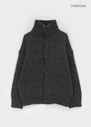 (UNISEX) Catelen High Neck Button Knit Cardigan
