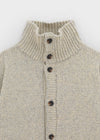 (UNISEX) Catelen High Neck Button Knit Cardigan
