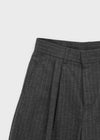 (UNISEX) Pediron Striped Wool Slacks
