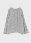Fallet Cable Loose Fit Knit (34% Wool)