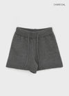 Newkey Basic Mid-thigh Knit Shorts (50% Wool)