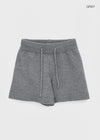 Newkey Basic Mid-thigh Knit Shorts (50% Wool)