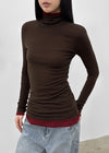 Longt Wool Warmer Turtleneck