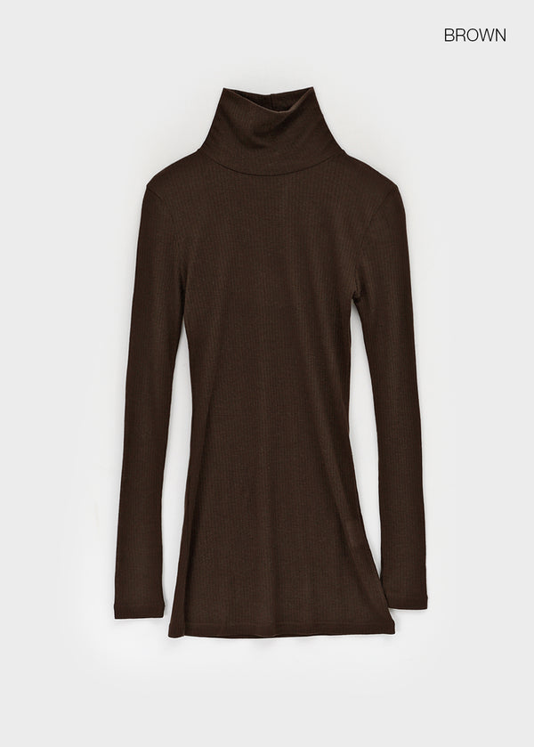 Longt Wool Warmer Turtleneck