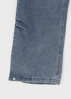 Rapcle Side Rivet Wide Denim Pants