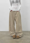 Franno Basic Wide Corduroy Pants