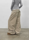 Franno Basic Wide Corduroy Pants