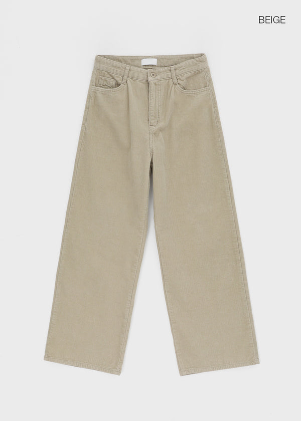 Franno Basic Wide Corduroy Pants
