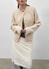 Ronso Boucle Soft Wool Knit Cardigan
