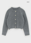 Ronso Boucle Soft Wool Knit Cardigan