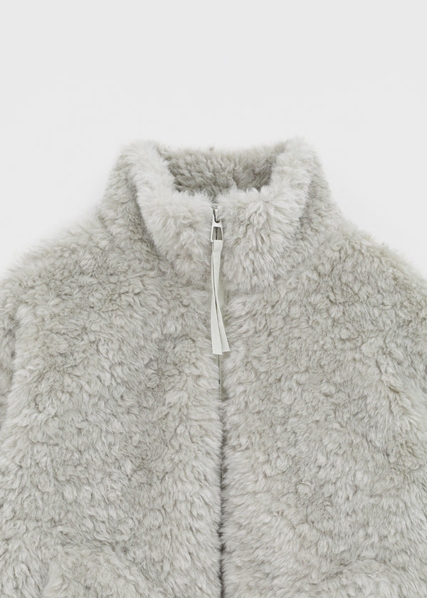 Peekaboo Fur Zip-up Jumper