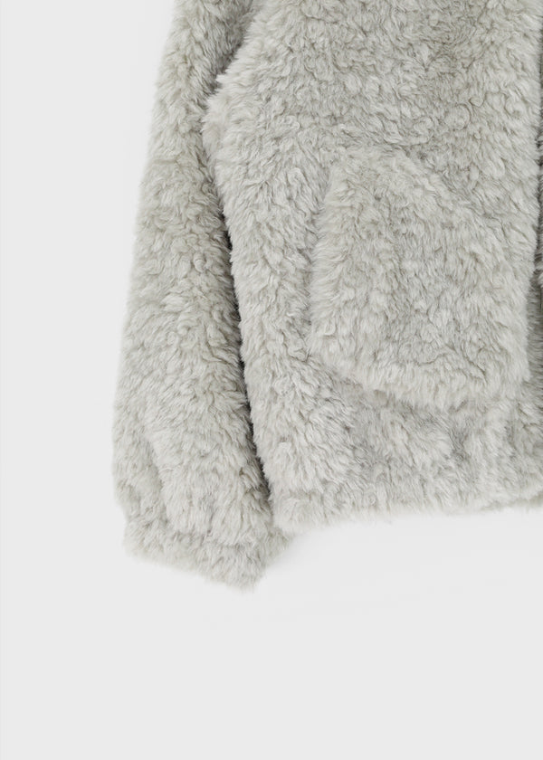 Peekaboo Fur Zip-up Jumper