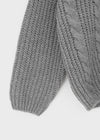 (UNISEX) Solpin Half-zip Cable Knit Hoodie