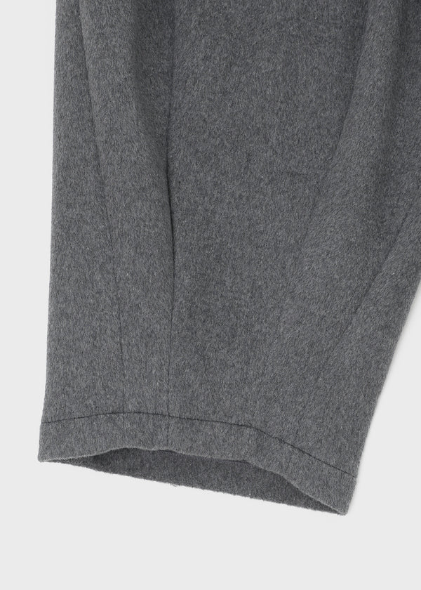 (UNISEX) Owl Back Band Wide Balloon Fit Slacks (70% Wool)