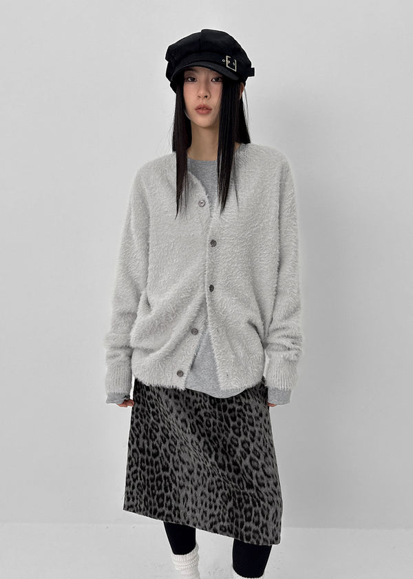 Solar Loose Fit Fur Cardigan