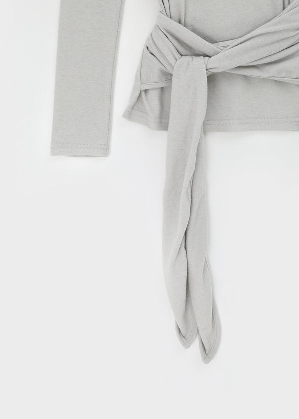 Fogging Strap Fleece Button Long Sleeve T-shirt