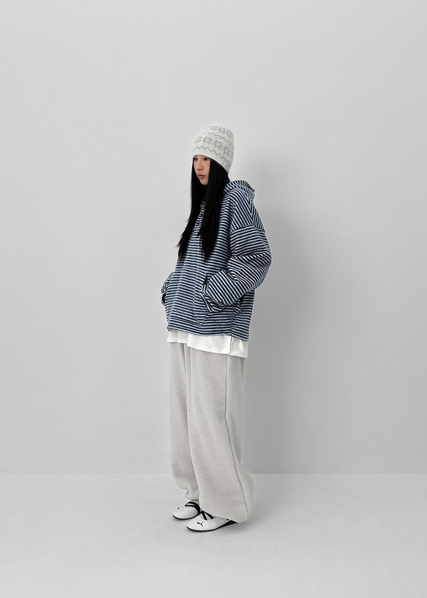 (UNISEX) Pondin Banding Fleece Wide Jogger Pants