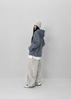 (UNISEX) Hackin Stripe Fleece Warmer Hoodie