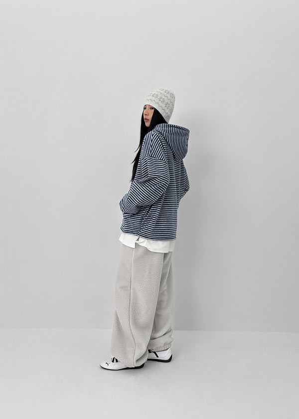 (UNISEX) Pondin Banding Fleece Wide Jogger Pants