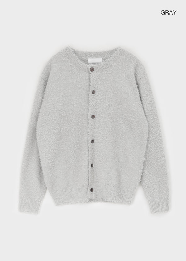 Solar Loose Fit Fur Cardigan