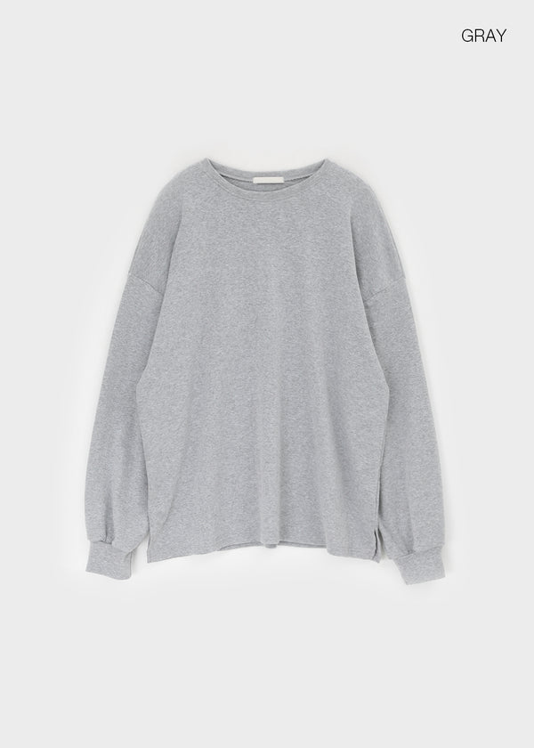 Ctang Overfit Peach Fleece Long Sleeve T-shirt