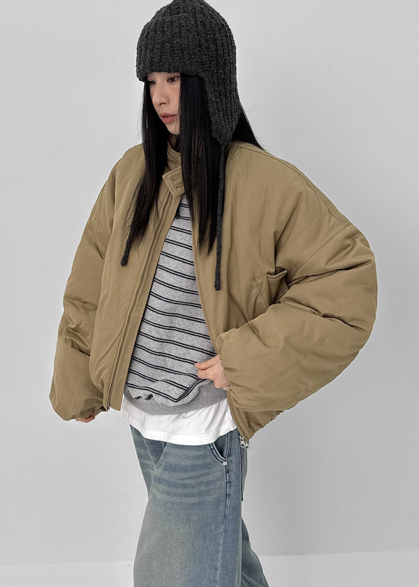 (UNISEX) Russian High-neck Short Padding