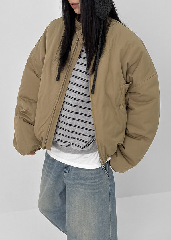 (UNISEX) Russian High-neck Short Padding