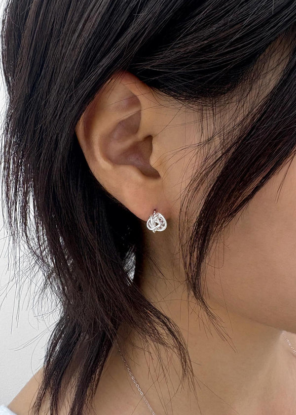 Shaje Twisted Silver Earrings