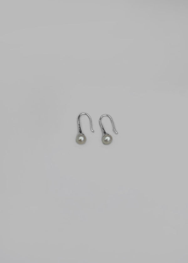 (SILVER 925) Tomte Pearl Drop Hook Earrings