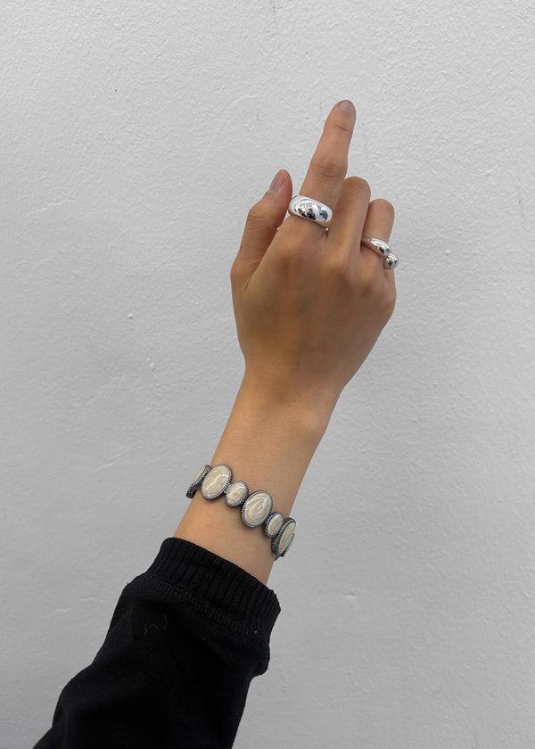 Nembe 3-set Layered Silver Ring