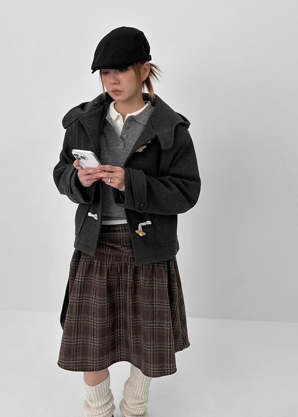 Deluri Button-Collar Knit