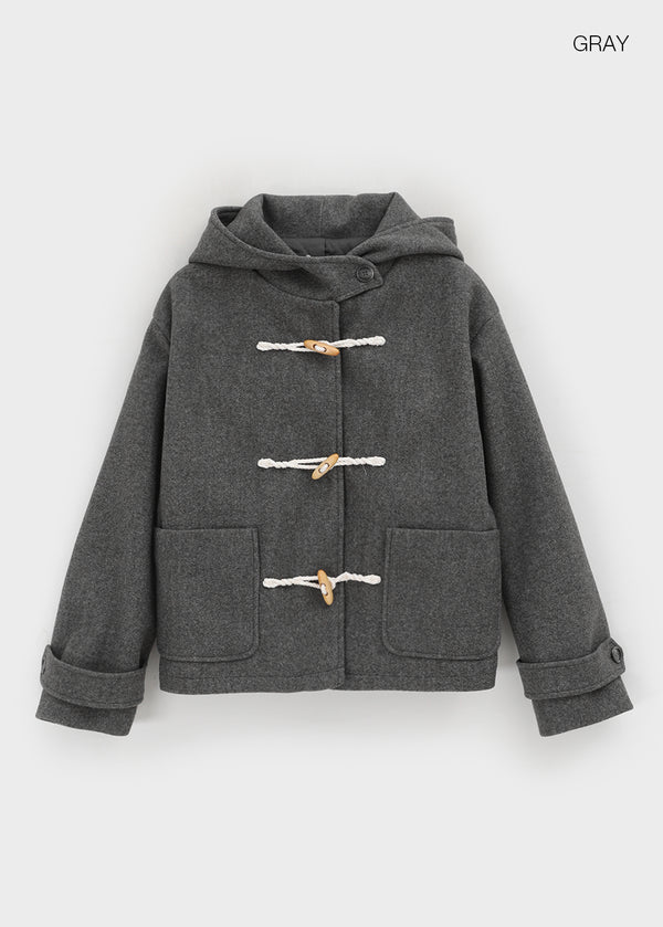 Bollen Duffel Quilted Hooded Short Coat (1 Oz)