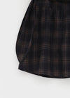 Bondir Check Flared Midi Skirt (30% Wool)