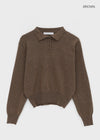 Deluri Button-Collar Knit