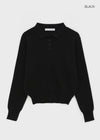Deluri Button-Collar Knit