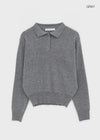 Deluri Button-Collar Knit